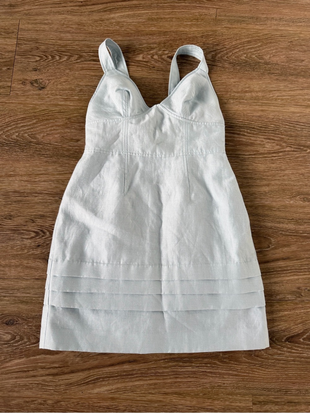 NWT Acler Rowland Dress Light Blue Strappy Sheath Size 4 Revolve retail $550 - Picture 3 of 15